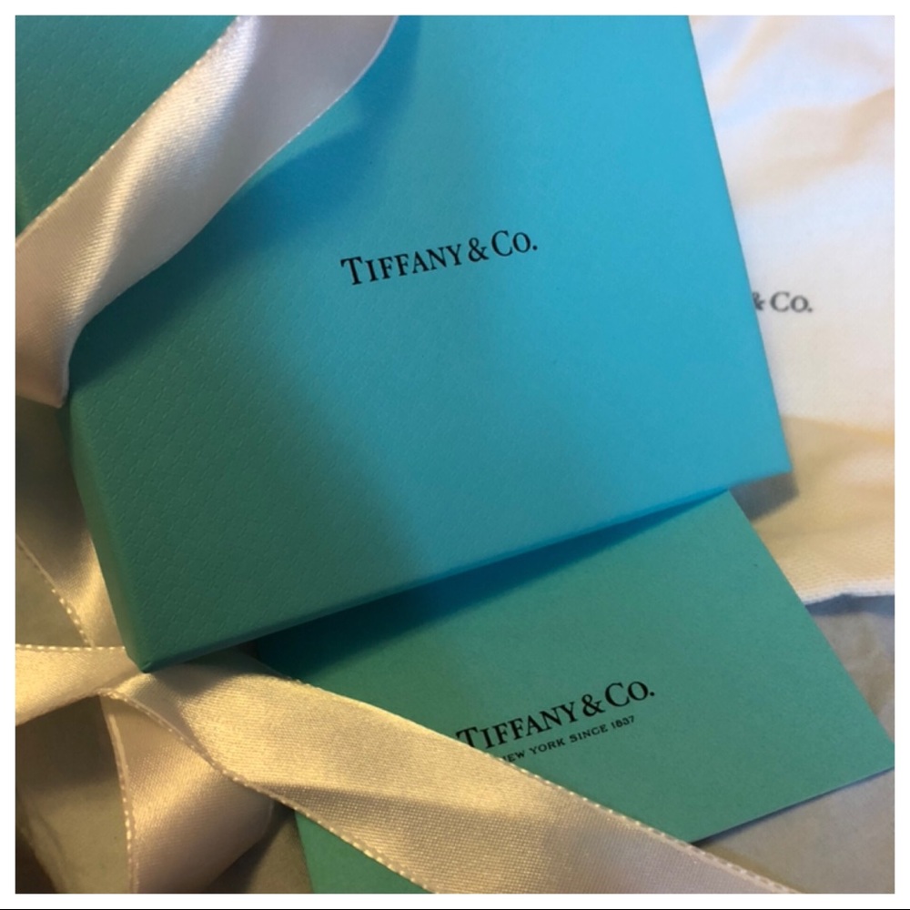 Authentic Tiffany & Co. boxes, ribbon, bows, cards